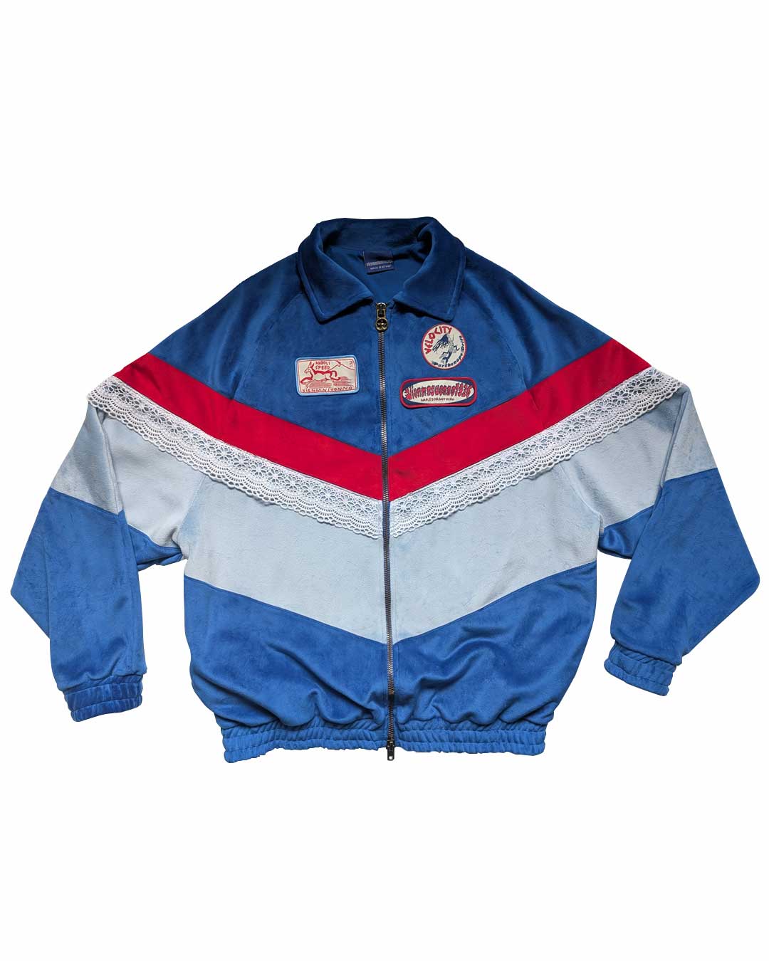 Fariniello tracksuit in velluto crochet