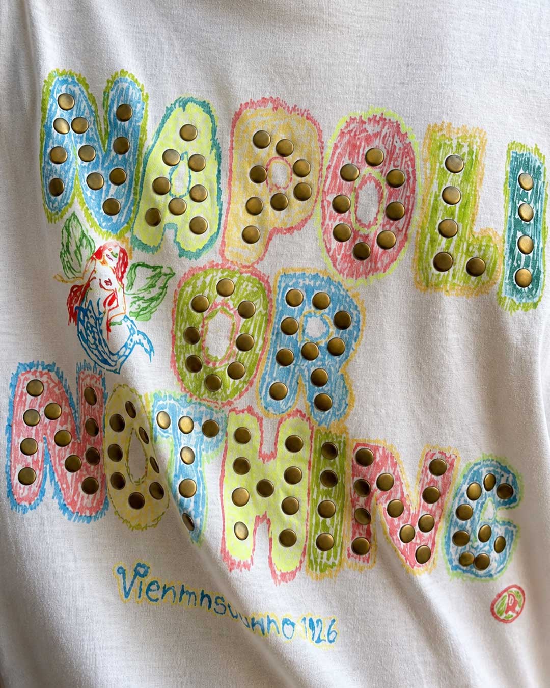 Lavandaia tee Napoli or nothing borchie handmade