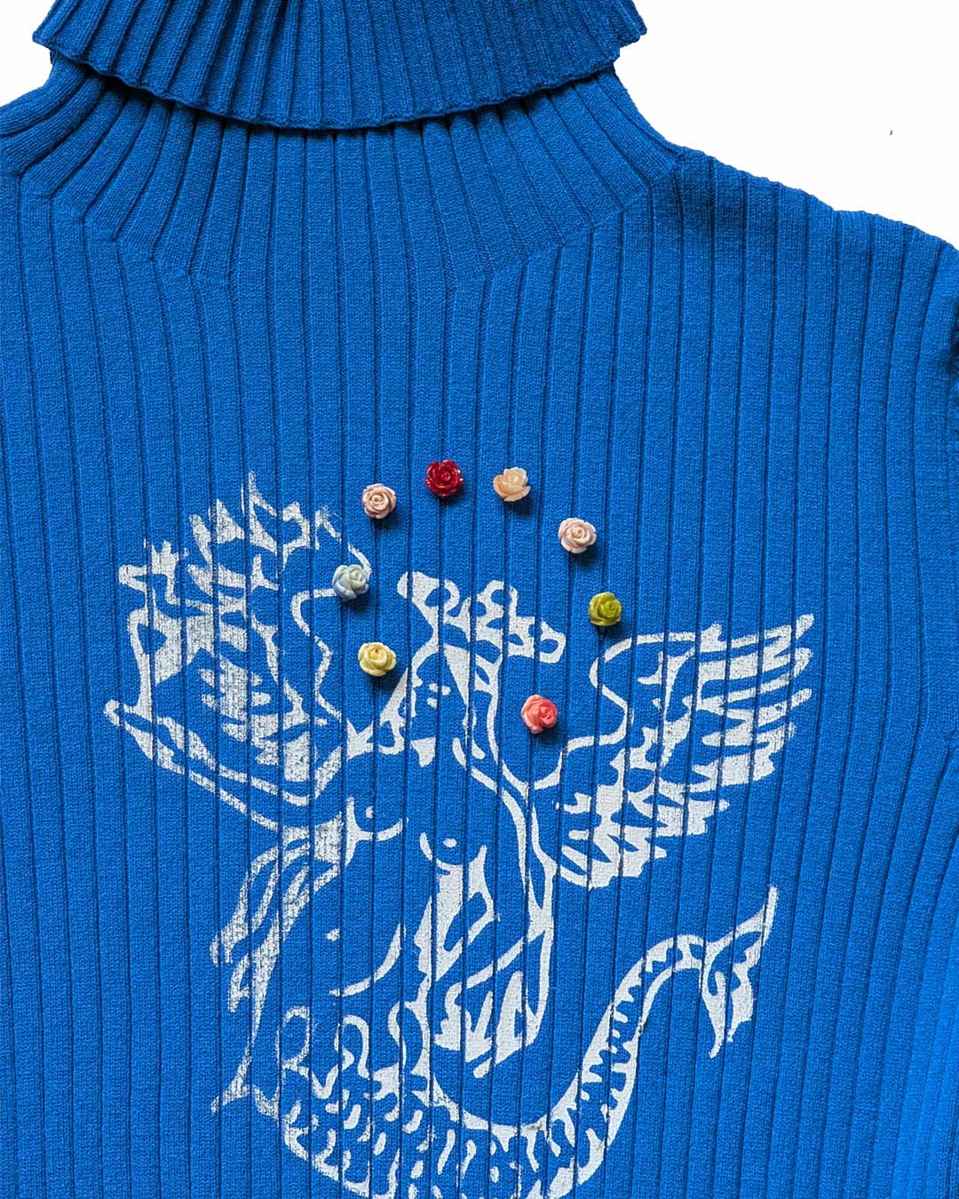 Turtleneck a coste con sirena