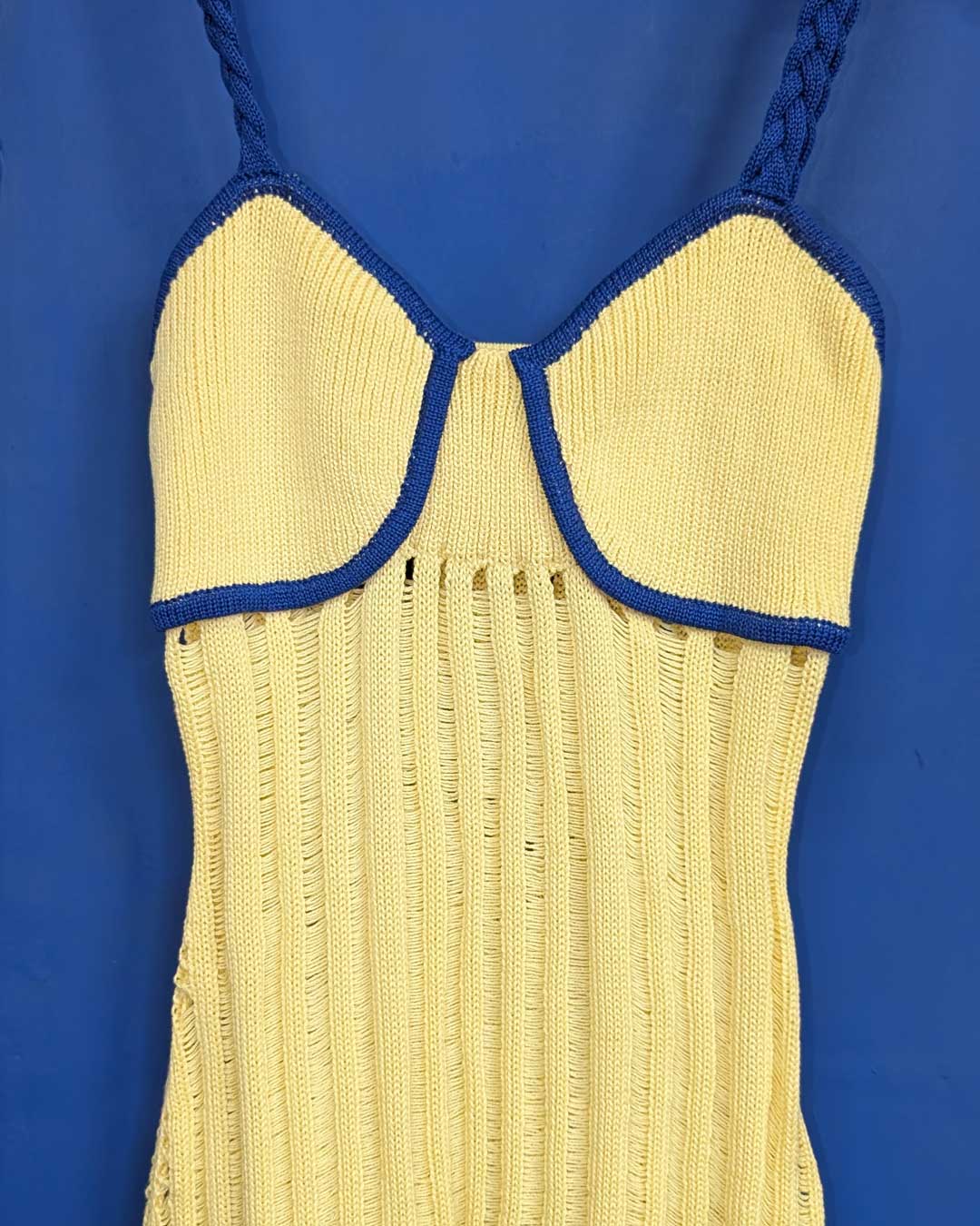 Abito in maglia traforato